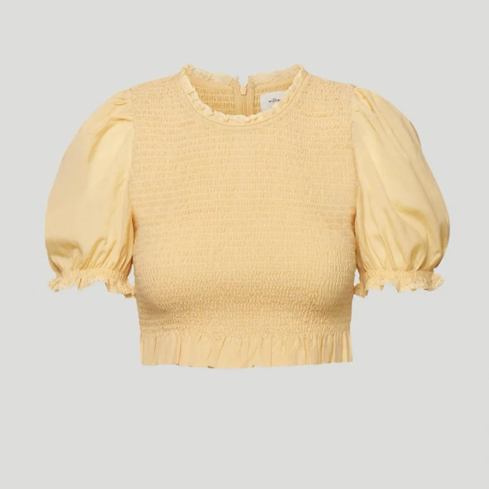 NWT Wilfred Tempest short sleeve cropped blouse